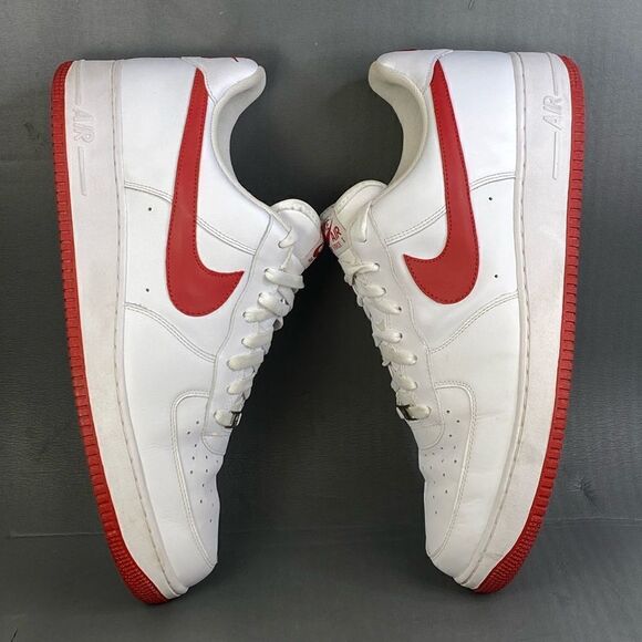 Nike Air Force 1 '07 'Varsity Red' sneaker shoes mens size 15 - Picture 5 of 9